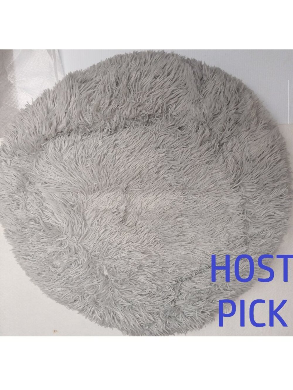 NWOT Dog Cat Animal Bed Medium size Furry Fluffy Super Soft Gray